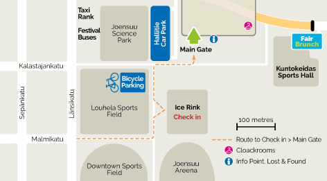 Location of Check in point