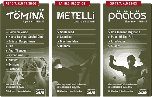 T�min�, Metelli ja P��t�s