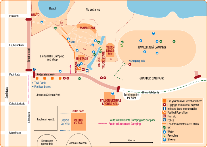 Map of the Festival Site