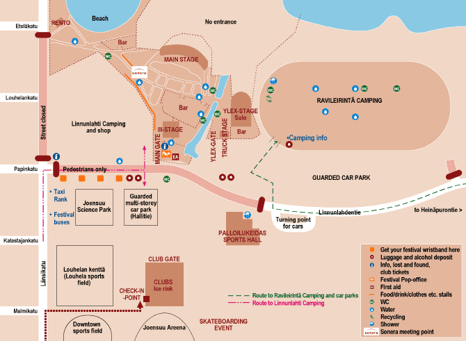 Festival Site and Check In