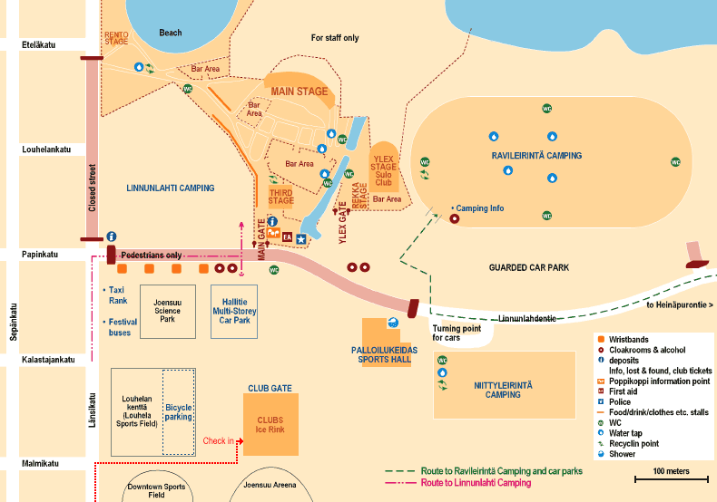 Route to Check In Point