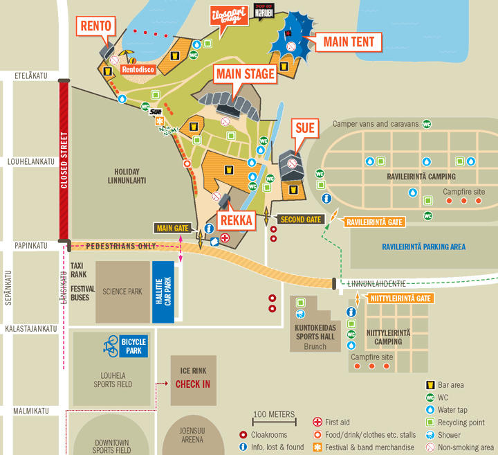 Location of the check in point