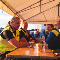 Ansaitulla kaffepaussilla. Kuva: Svante Gullichsen