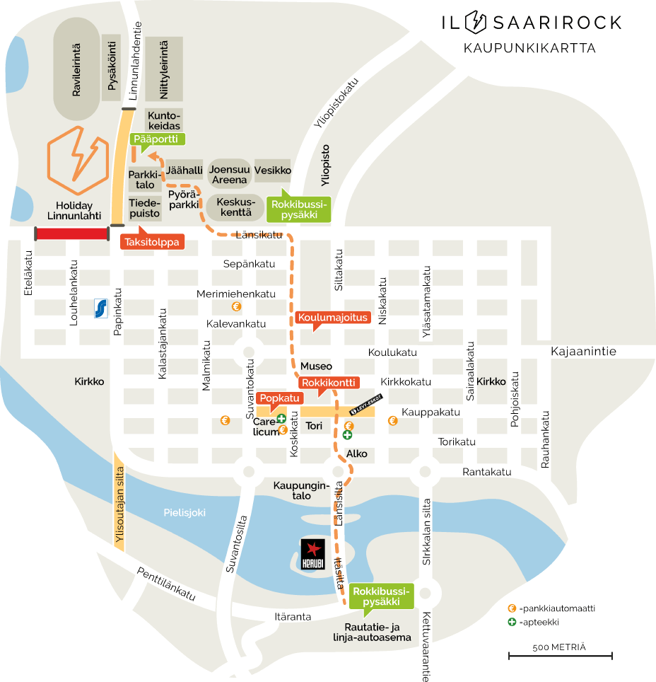 Joensuun kaupunkikartta